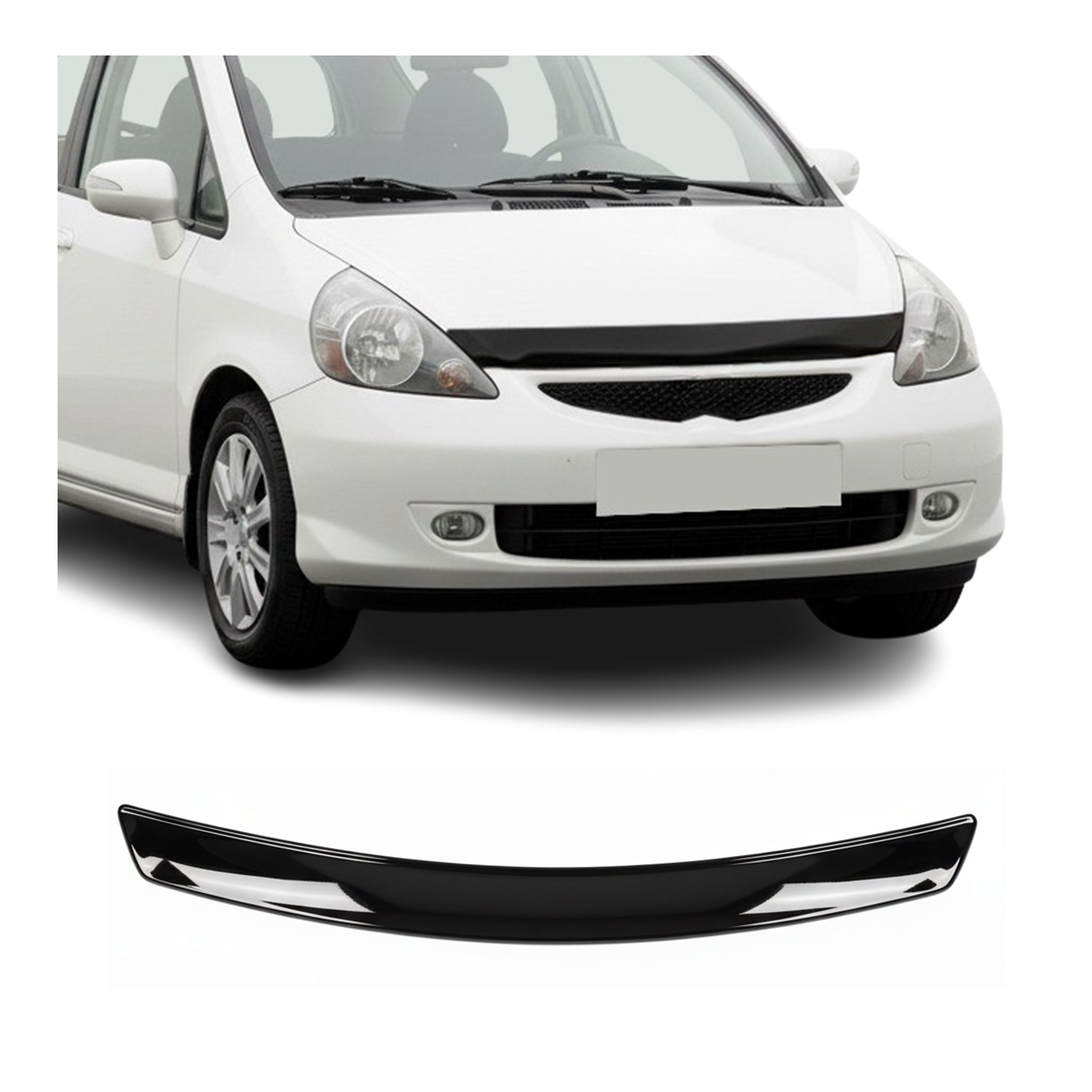Deflector de Capó para Honda Jazz 2008-2021 Oscuro Brillante Acrílico