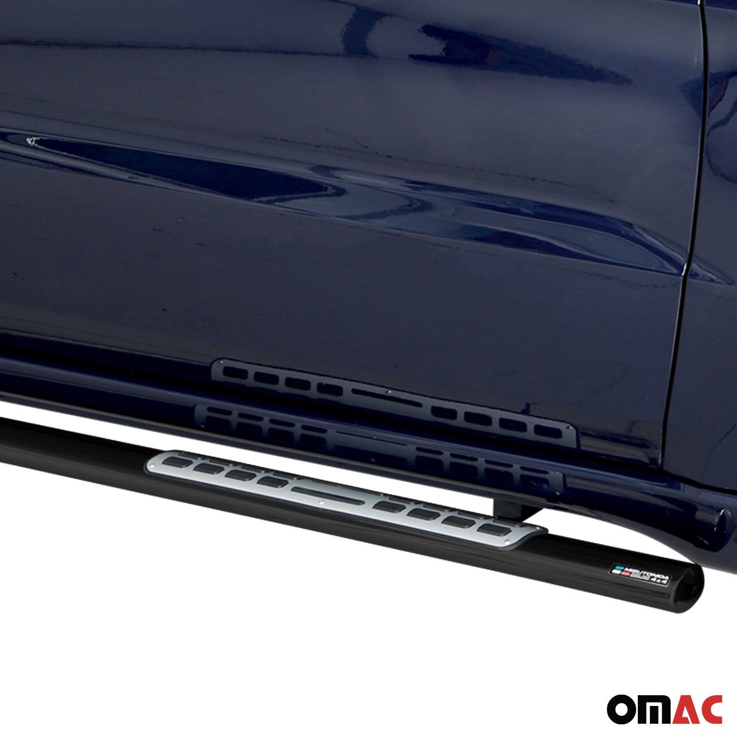 Estribos Barras Laterales para Jeep Grand Cherokee Overland 2013-17 Negro Acero