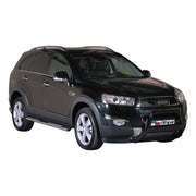 Bull Barra Frontal para Chevrolet Captiva 2011-2016 Negro Brillante Acero 1Pza