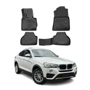 OMAC Alfombrillas De Coche para BMW X4 F26 2014-2018 Negro Goma 4Pza