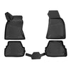 OMAC Alfombrillas De Coche para Audi A6 C5 1997-2004 Sedán Familiar Negro TPE 4x