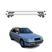 Menabo Barras de Techo Baca para Skoda Felicia Familiar 1994-2001 Gris Alu 2Pza