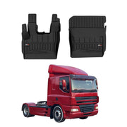 OMAC Premium Alfombrillas De Coche para DAF CF 2002-2024 Negro TPE Goma 2Pza