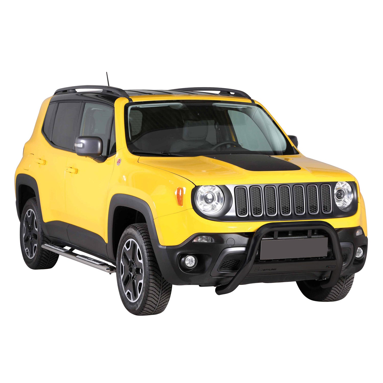 Bull Barra Frontal para Jeep Renegade Trailhawk 2014-2024 Negro Acero