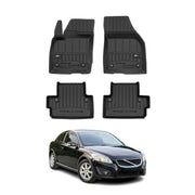 OMAC Premium Alfombrillas De Coche para Volvo C30 2006-2013 Negro TPE Goma 4Pza