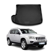 OMAC Bandeja Maletero Alfombrilla para Jeep Compass 2011-2016 Negro Goma TPE