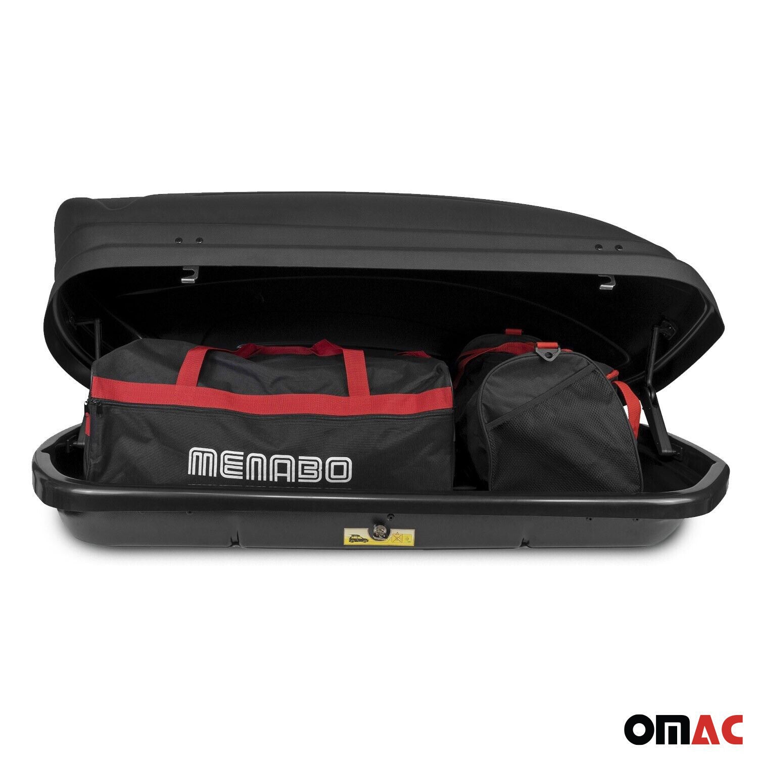 Menabo Mania Box baule da tetto 320 lt portapacchi Universal Negro Plástico