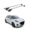 Menabo Barras de Techo Coche Baca para Ford Puma 2020-2025 Gris Aluminio 2Pza