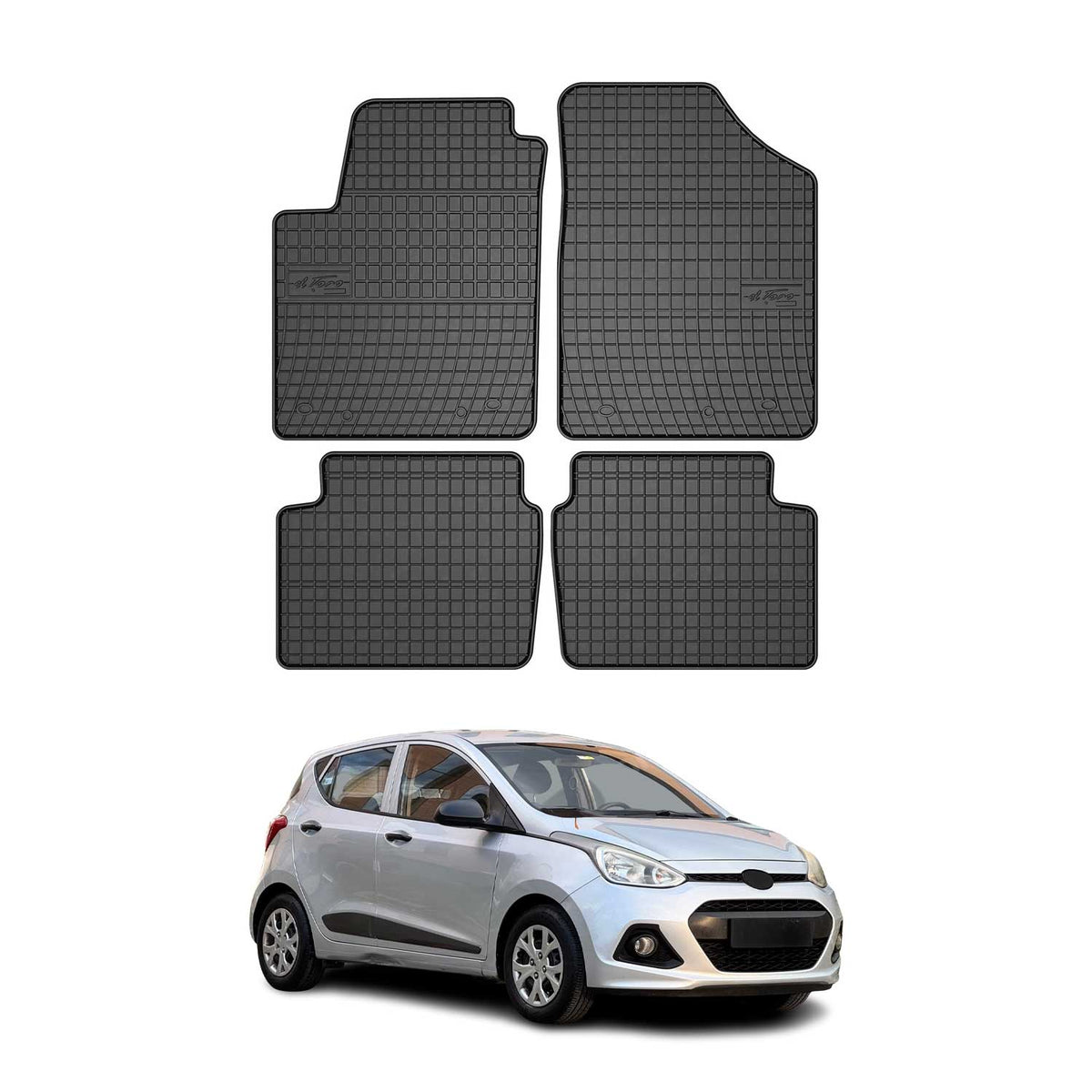 OMAC Alfombrillas De Coche para Hyundai i20 2007-2013 Negro Goma 4Pza