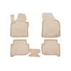 OMAC Alfombrillas De Coche para VW Touran 2003-2015 Beige Goma TPE 4Pza