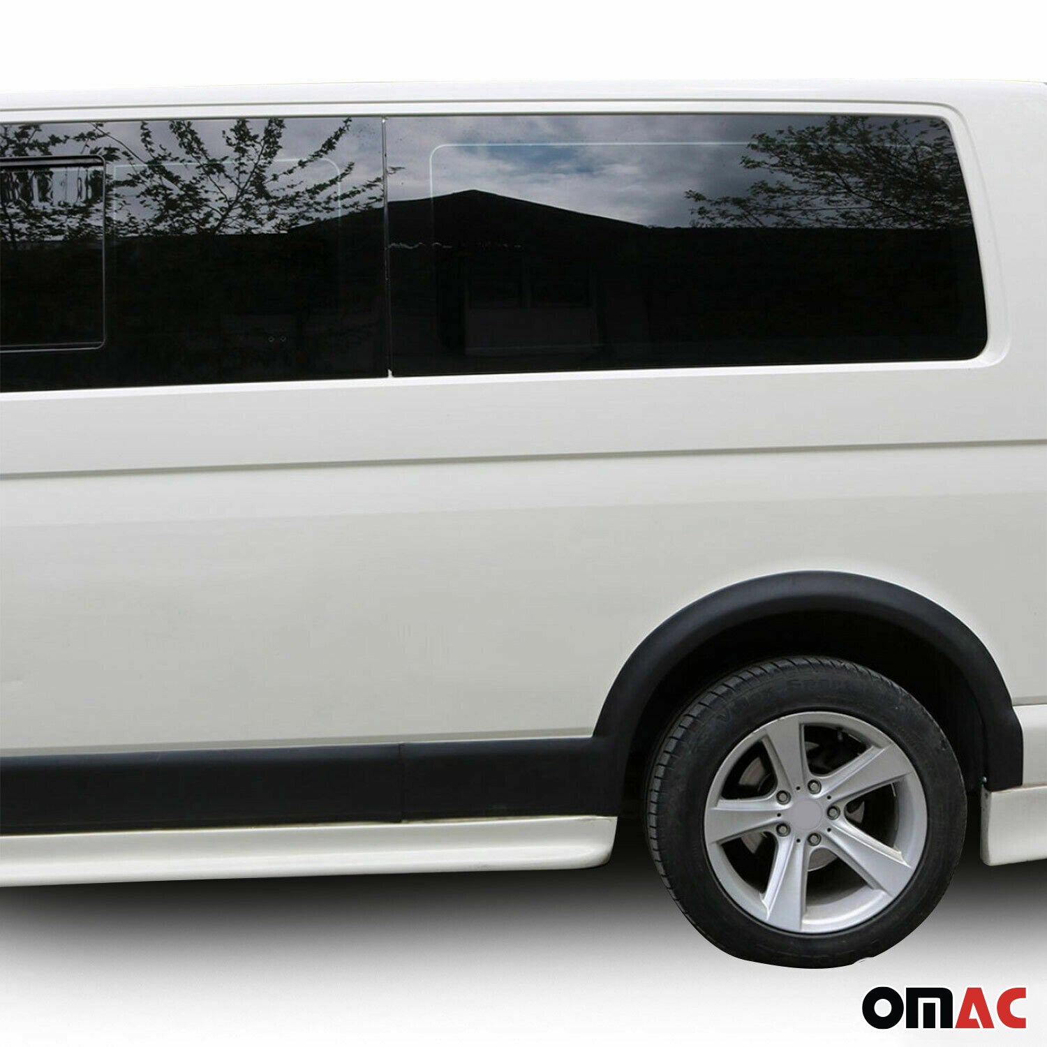 Juego de Guardabarros Moldura para VW T5 2003-2015 1 L1 Corto Negro Plástico 11x