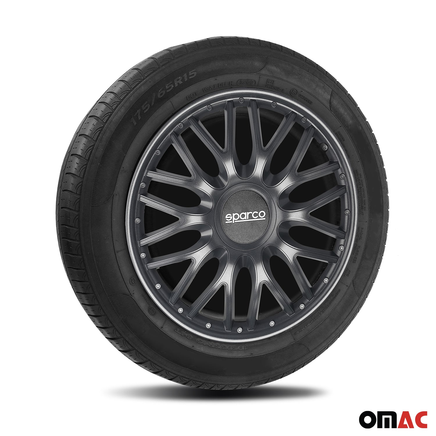 Sparco Roma Tapacubos 16" pulgadas Universal Gris ABS Plástico