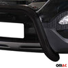 Bull Barra Frontal para Hyundai Santa Fe 2012-2015 Negro Brillante Acero 1Pza