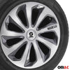 Sparco Tapacubos 15 Pulgadas Universal Plata Carbono Gris ABS Plástico