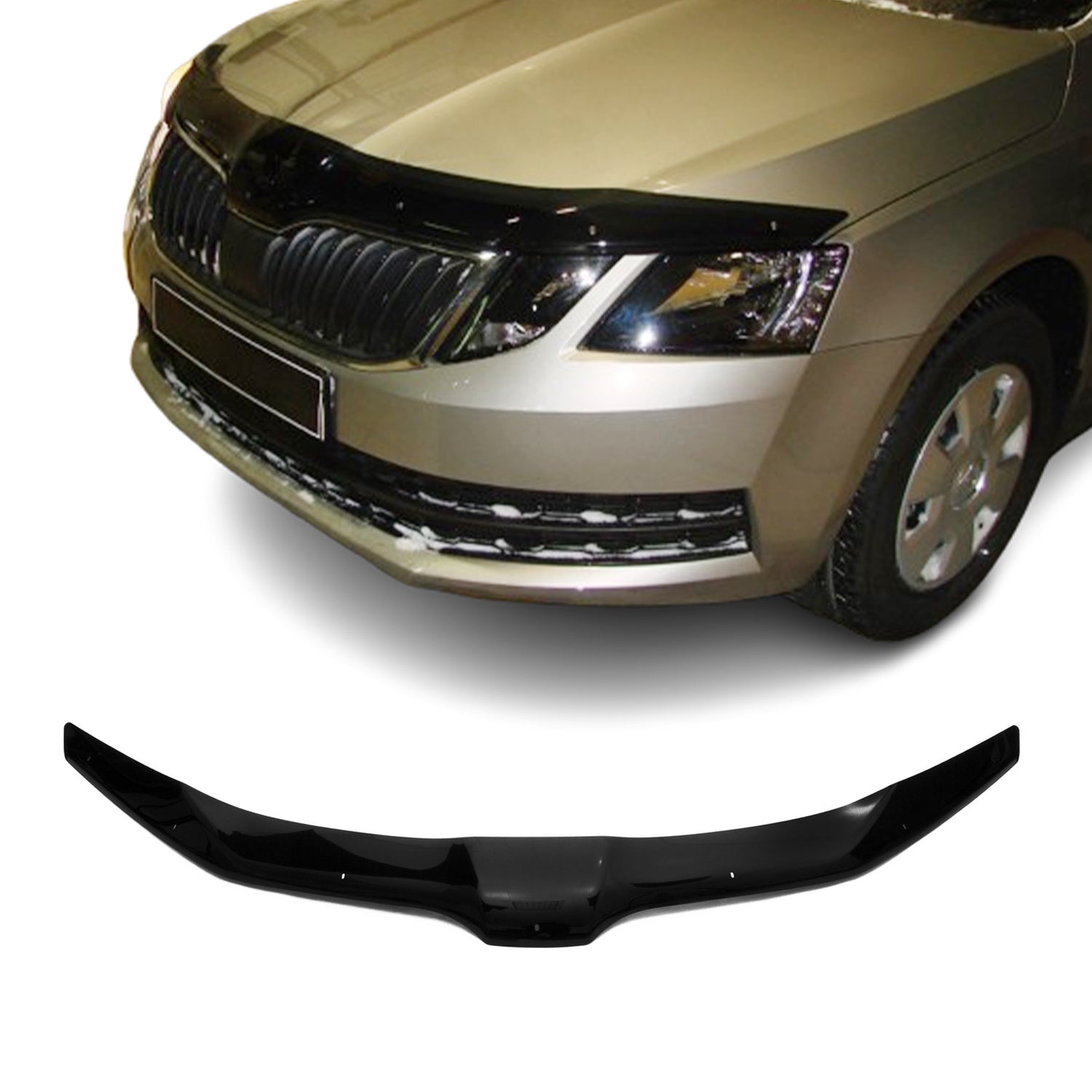 Deflector de Capó para Skoda Octavia 2017-2020 Oscuro Brillante Acrílico