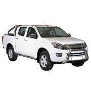 Bull Barra Frontal para Isuzu D-Max 2012-2019 Plata Brillante Acero 1Pza