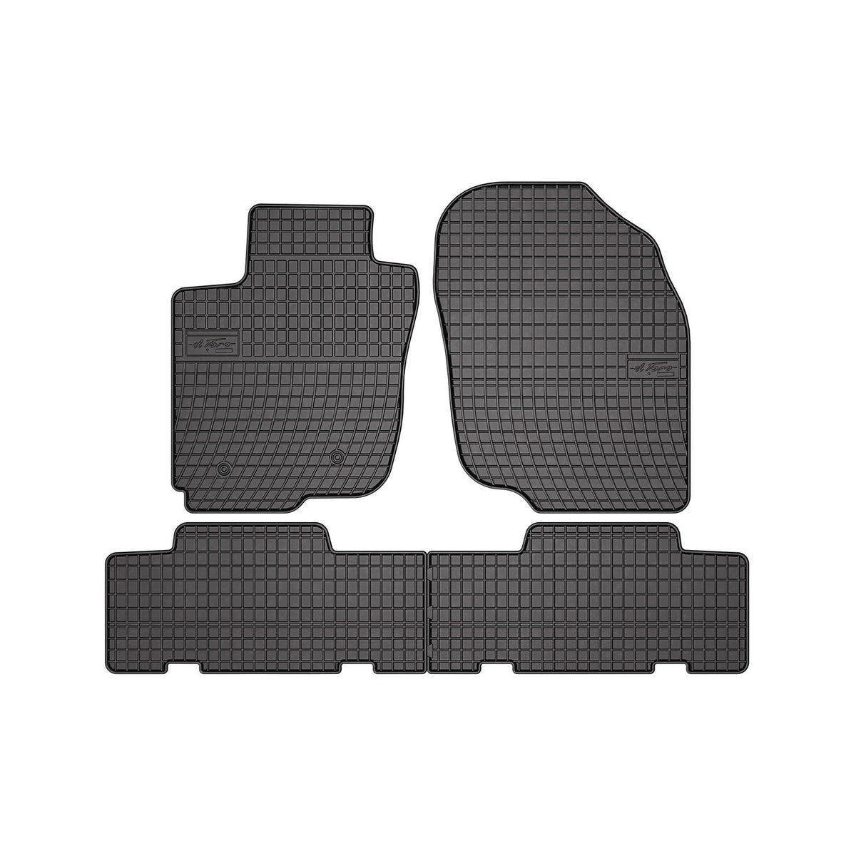 OMAC Alfombrillas De Coche para Toyota RAV4 2005-2012 Negro Goma 4Pza
