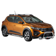 Estribos Barras Laterales para Dacia Sandero Stepway 2021-2025 Plata Acero