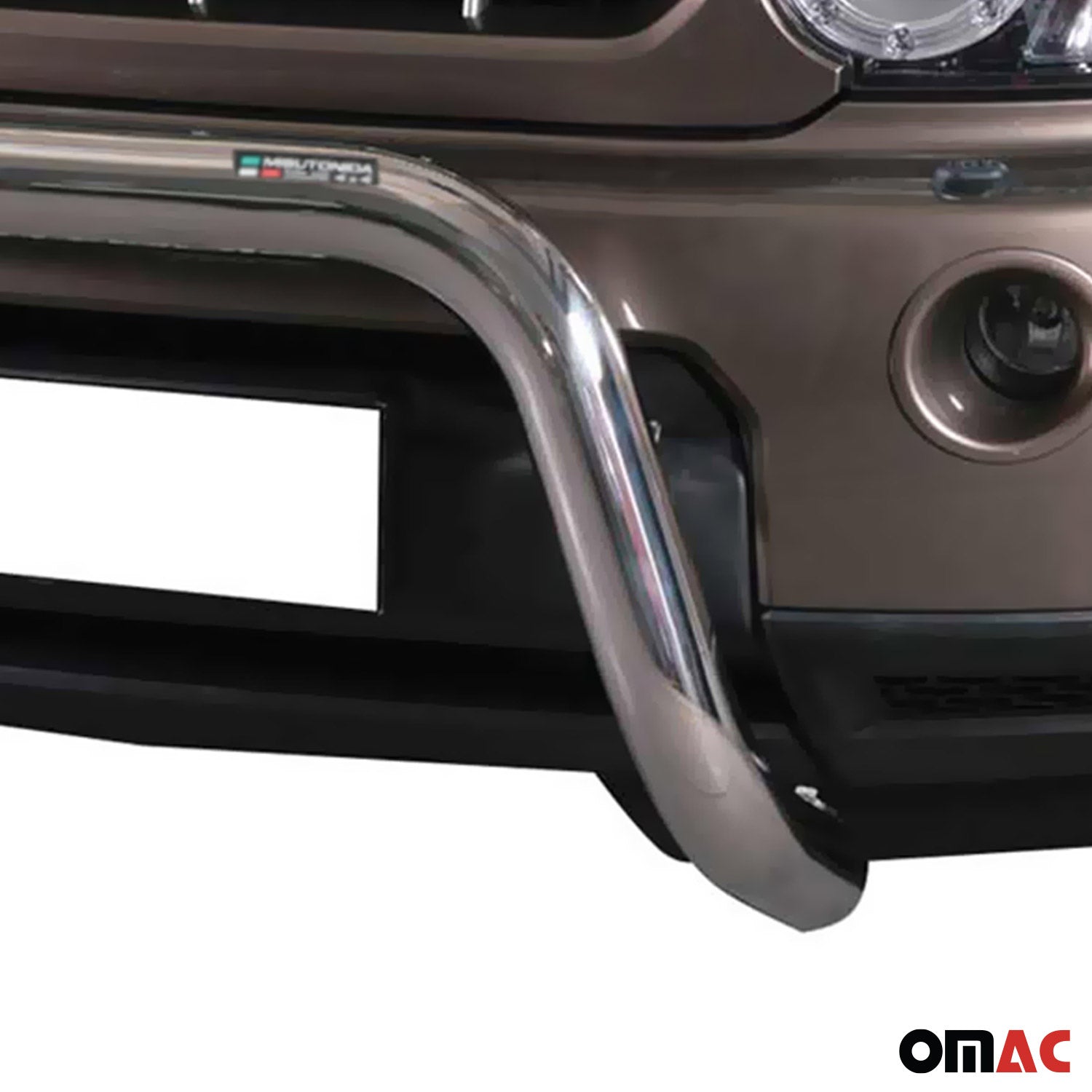 Bull Barra Frontal para Land Rover Discovery 4 2009-2016 Plata Brillante Acero