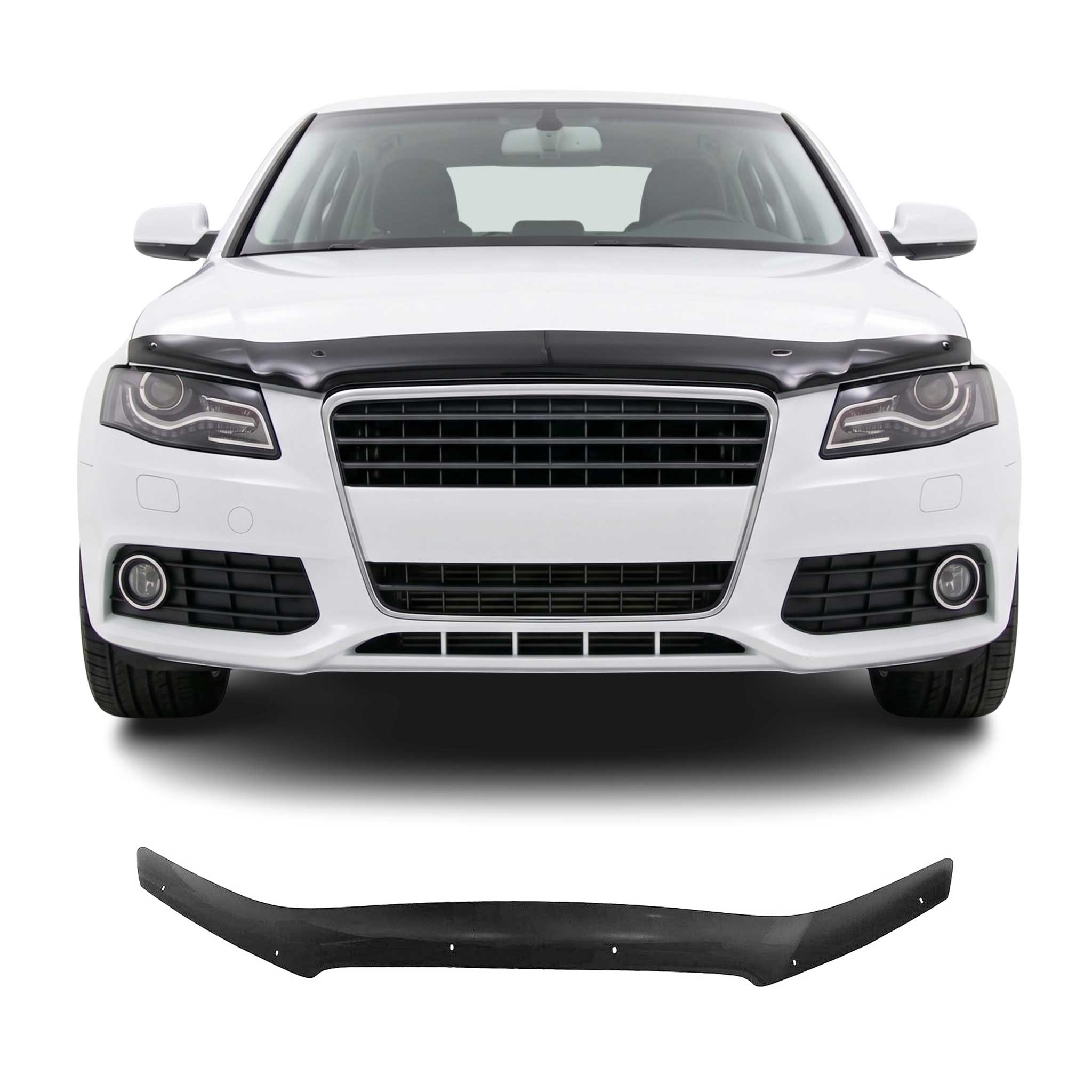 Deflector de Capó para Audi A3 8P 2008-2013 Oscuro Brillante Acrílico
