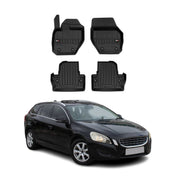 OMAC Premium Alfombrillas De Coche para Volvo V60 Cross Country 2014-2018 TPE 4x