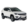 Bull Barra Frontal para Jeep Compass 2016-2021 Plata Brillante Acero
