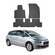 OMAC Alfombrillas De Coche para Citroen C4 Spacetourer 2018-2024 Negro TPE 4Pza