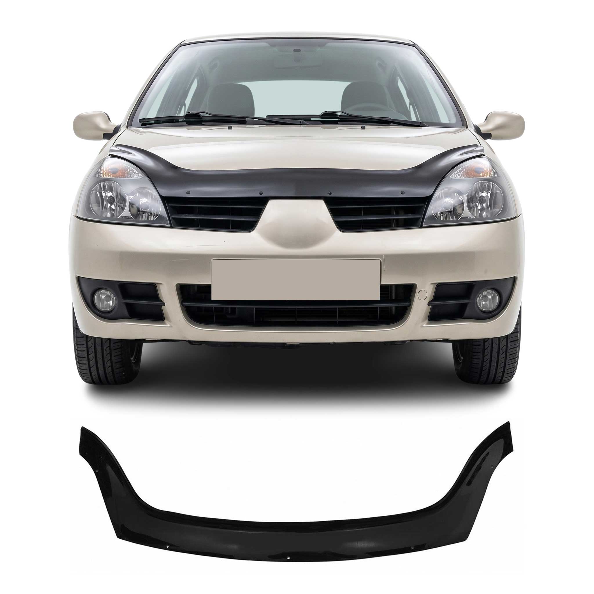 Deflector de Capó para Renault Symbol 2008-2012 Oscuro Brillante Acrílico