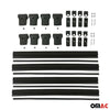 Rieles & Barras de Techo Coche para VW T6 T6.1 Transporter 2015-2024 Negro Alu