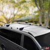 Rieles & Barras de Techo Coche para VW Caddy 2020-2025 Kurz Gris Aluminio 4Pza