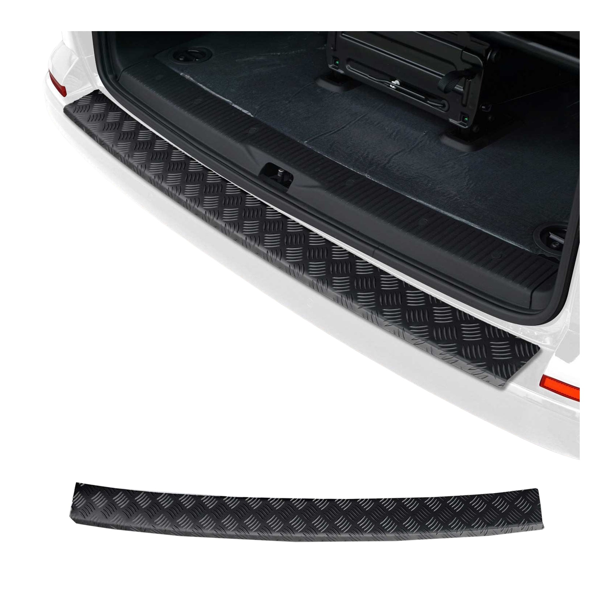 Protector de Parachoques para VW T6 T6.1 Transporter Puerta doble Negro Mate Alu