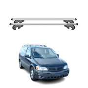 Menabo Barras de Techo Coche Barra para Pontiac Transport 1997-1999 Gris Alu 2x