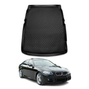 OMAC Bandeja Maletero Alfombrilla para BMW Serie 5 F10 Sédan 2010-2016 Negro TPE