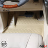 OMAC Alfombrillas De Coche para Mercedes W212 2009-2016 Beige Goma TPE 4Pza