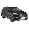 Bull Barra Frontal para Hyundai Santa Fe 2012-2015 Plata Brillante Acero 1Pza