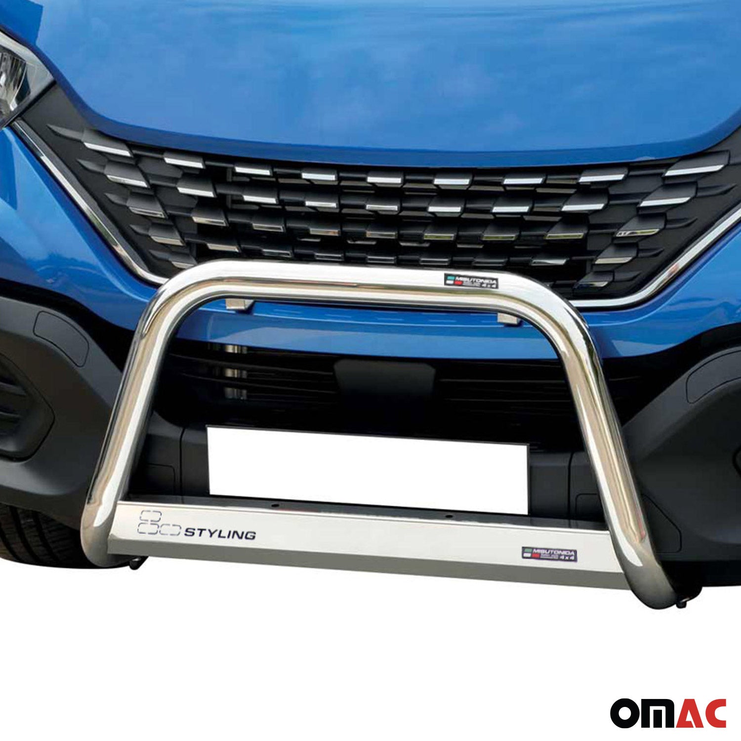 Bull Barra Frontal para Iveco Daily 2019-2023 Plata Brillante Acero 1Pza