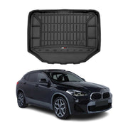 OMAC Premium Bandeja Maletero Alfombrilla para BMW X2 F39 2018-2023 Negro