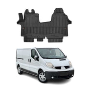 OMAC Premium Alfombrillas De Coche para Opel Vivaro 2001-2014 Negro TPE Goma