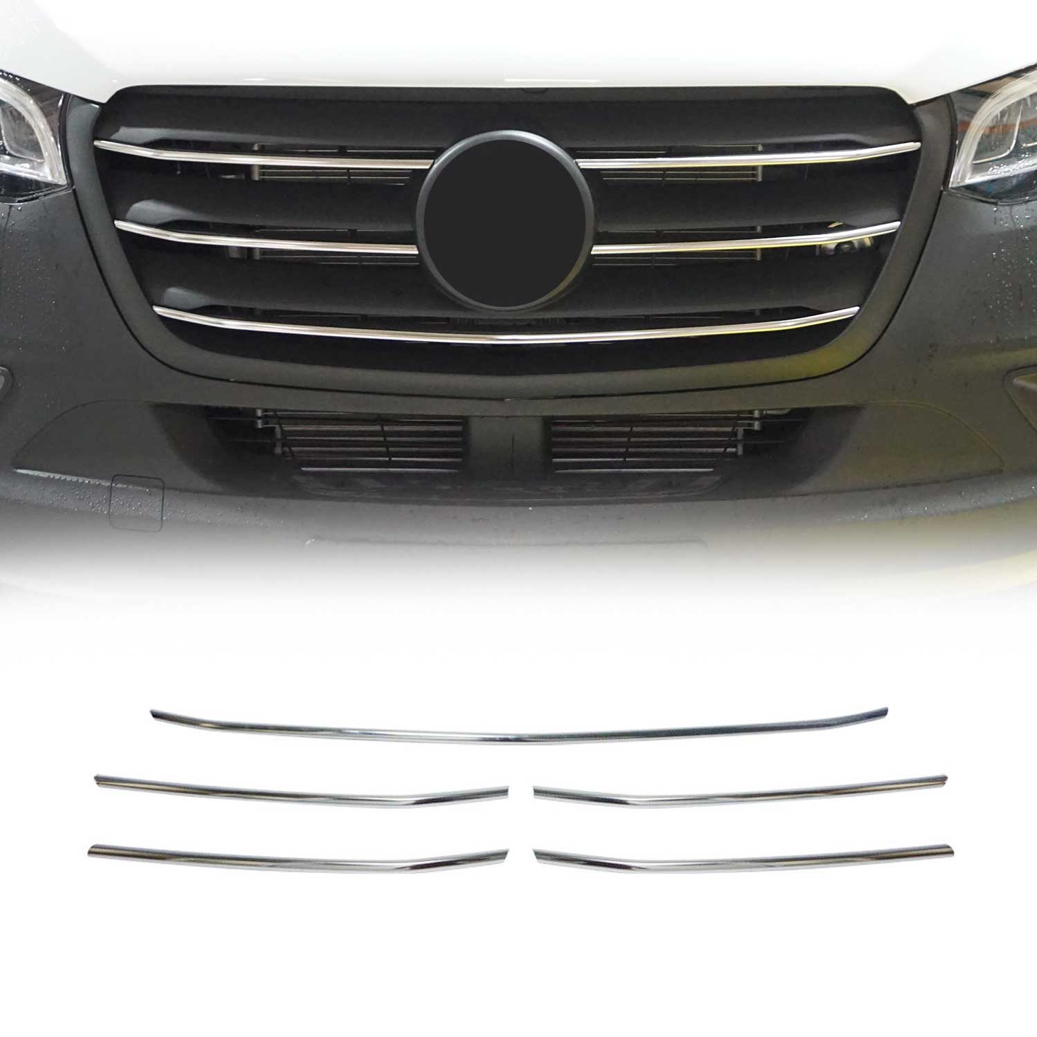 Embellecedor de Parachoques Delantero para Mercedes Sprinter 907 910 2018-2025