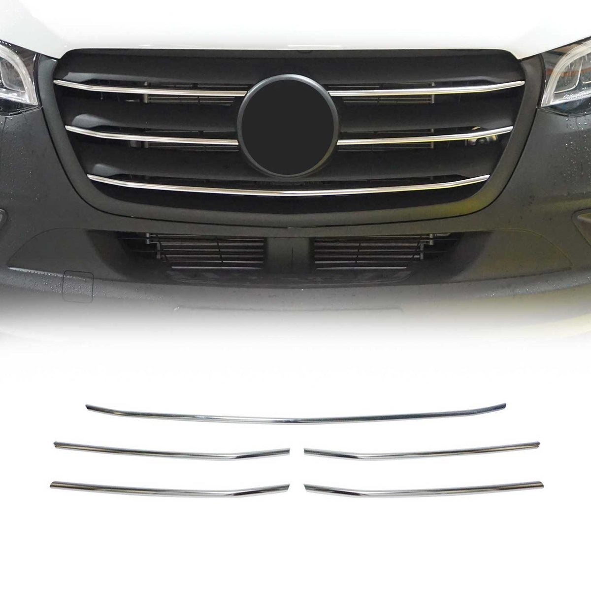 Embellecedor de Parachoques Delantero para Mercedes Sprinter 907 910 2018-2025