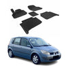 OMAC Alfombrillas De Coche para Renault Scenic 2003-2009 Negro Goma TPE 5Pza