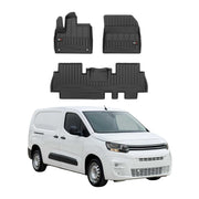 OMAC Premium Alfombrillas De Coche para Citroen Berlingo 2018-2026 TPE Goma 3x