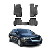 OMAC Alfombrillas De Coche para VW Passat B6 2005-2011 Negro Goma TPE 4Pza