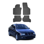 OMAC Alfombrillas De Coche para Seat Toledo 2004-2009 Negro Goma TPE 4Pza