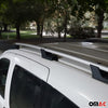 Rieles & Barras de Techo Coche para Fiat Fiorino Qubo Nemo Bipper Gris Alu 4Pza