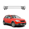 Menabo Barras de Techo Baca para VW Polo 9N3 Cross 2006-2009 Gris Aluminio 2Pza