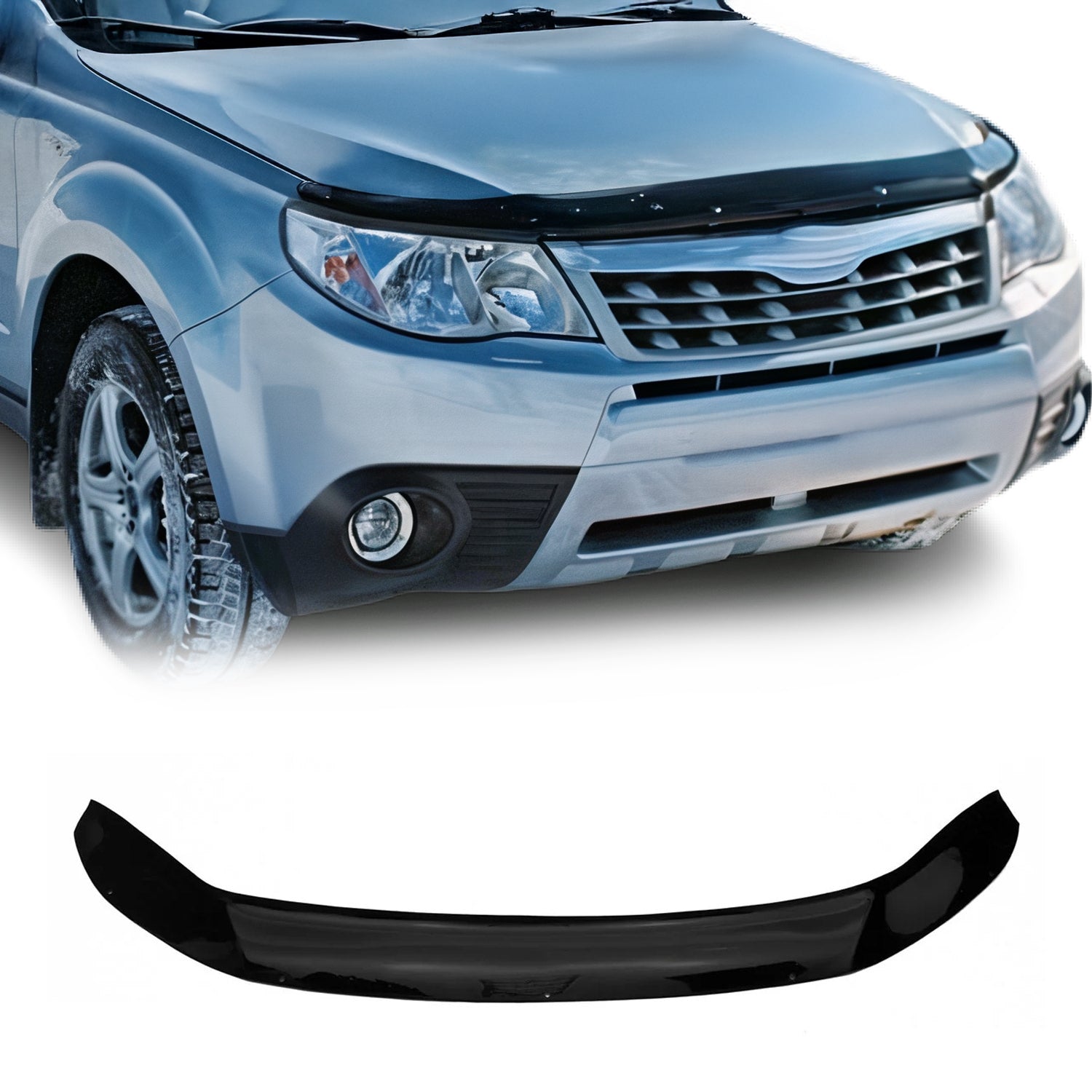 Deflector de Capó para Subaru Forester 2007-2011 Oscuro Brillante Acrílico