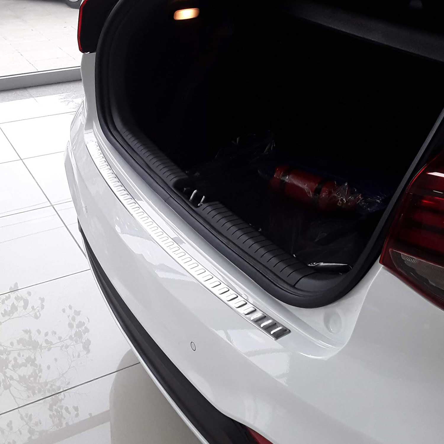 Protector de Parachoques Trasero para Hyundai i20 2018-2020 Acero cepillado