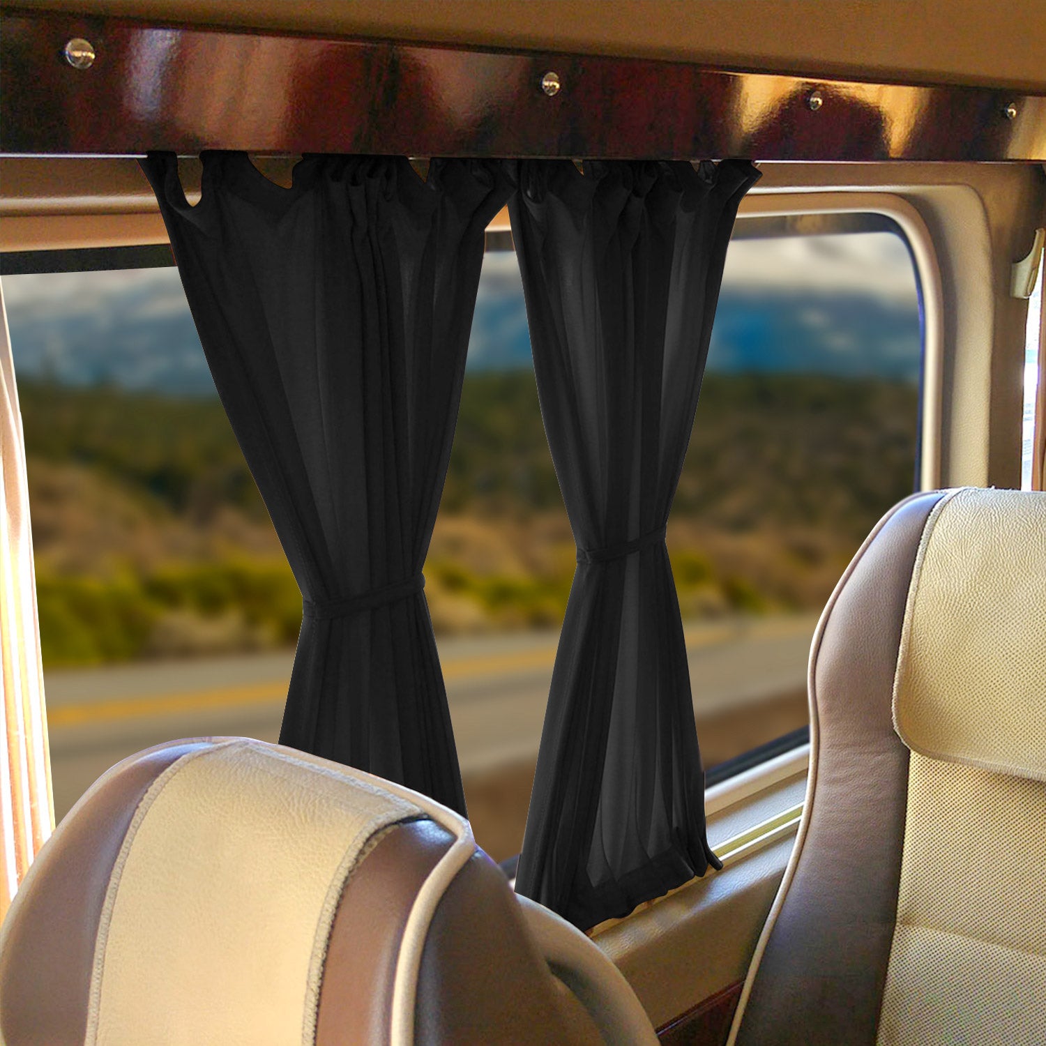 Parasol Lateral para Mercedes Sprinter W906 2006-2018 Negro Tela 1Pza