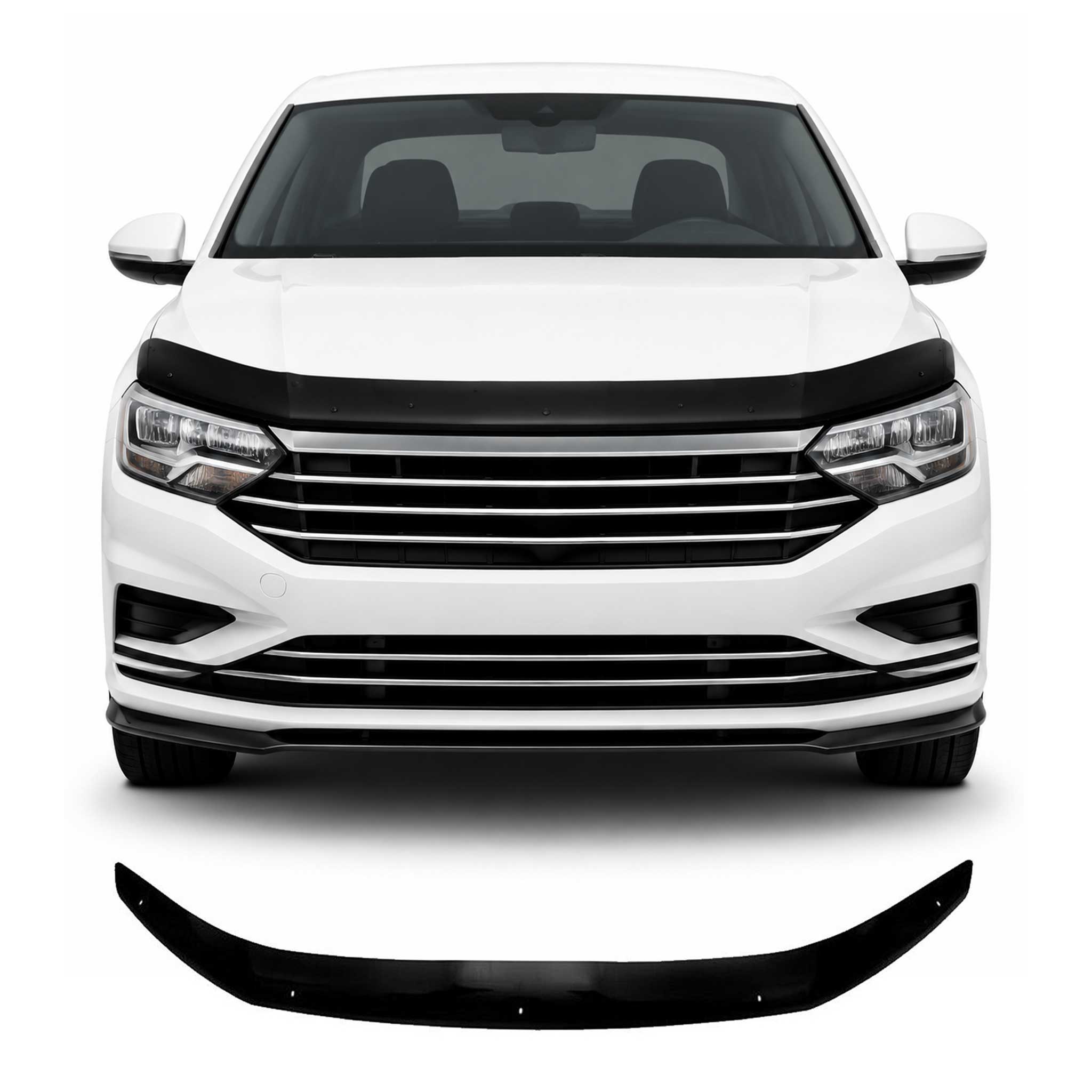 Deflector de Capó para VW Jetta 2018-2026 Oscuro Brillante Acrílico